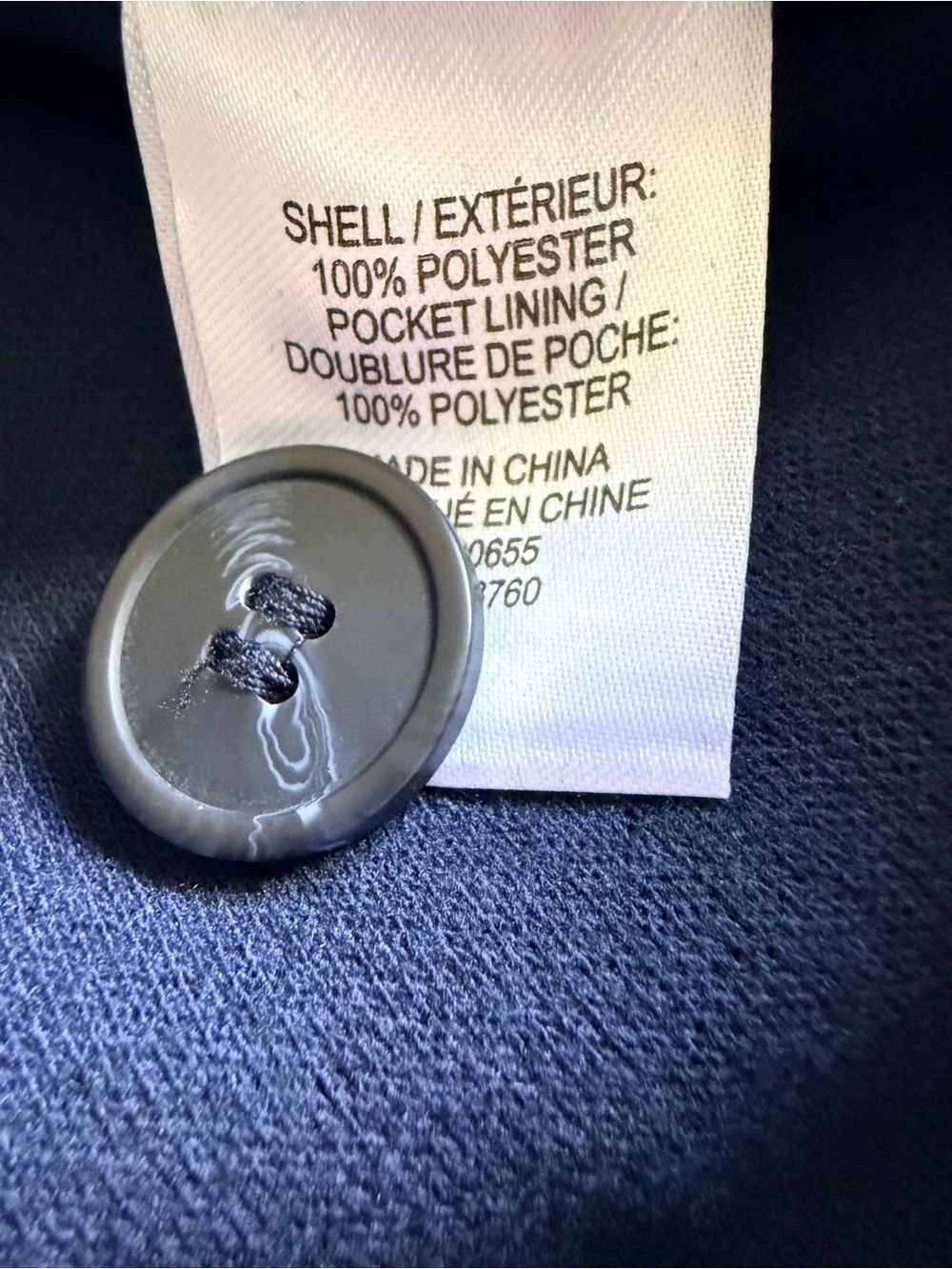 Reitmans Navy Button-Front Jacket - Picture 4 of 6